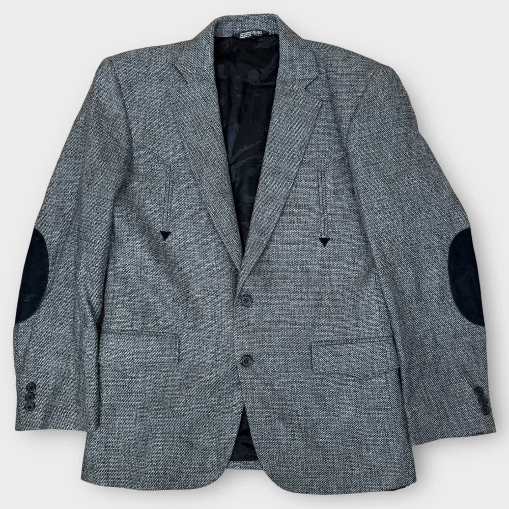 Silverado Mens Yoked‎ Western Blazer 38R Elbow Patches Union Made USA Vintage